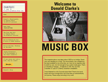 Tablet Screenshot of donaldclarkemusicbox.com